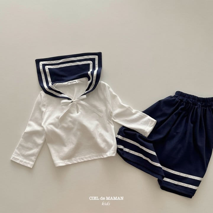 Ciel De Maman - Korean Children Fashion - #childofig - Sailor Top Bottom Set