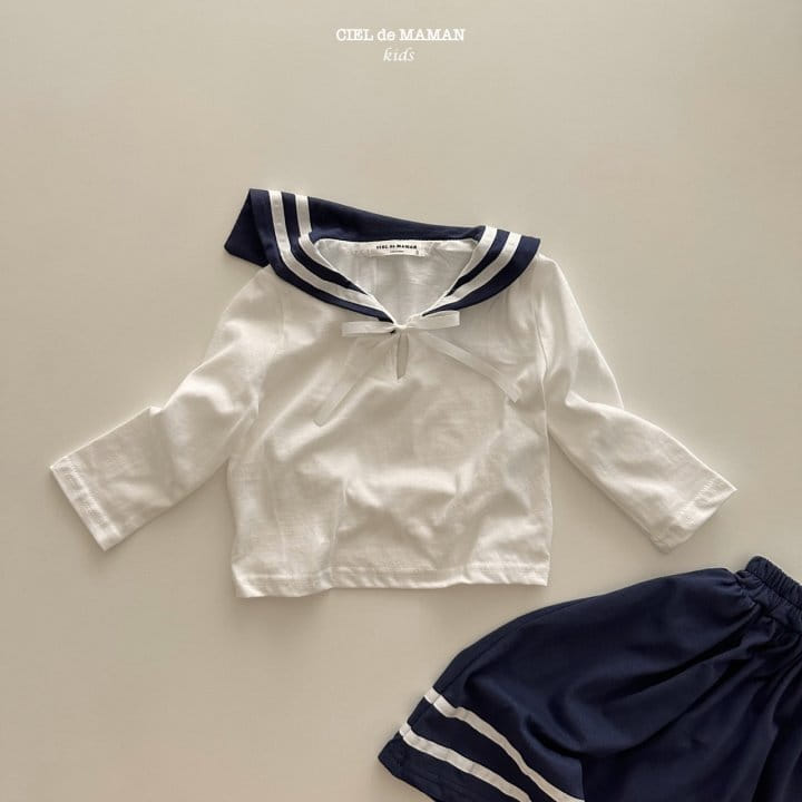 Ciel De Maman - Korean Children Fashion - #childrensboutique - Sailor Top Bottom Set - 2