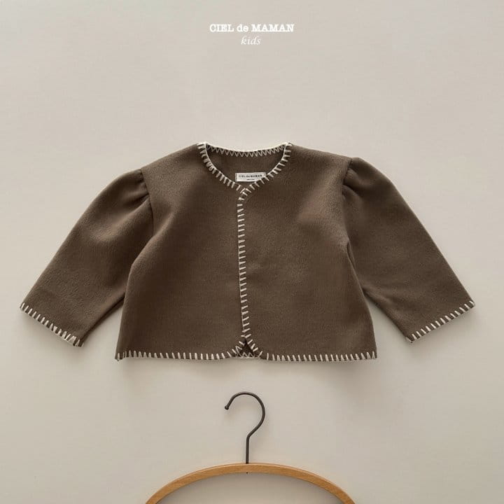 Ciel De Maman - Korean Children Fashion - #kidsstore - Pin Coat Cardigan - 5
