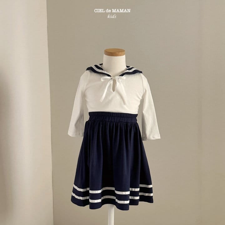 Ciel De Maman - Korean Children Fashion - #kidzfashiontrend - Sailor Top Bottom Set - 8