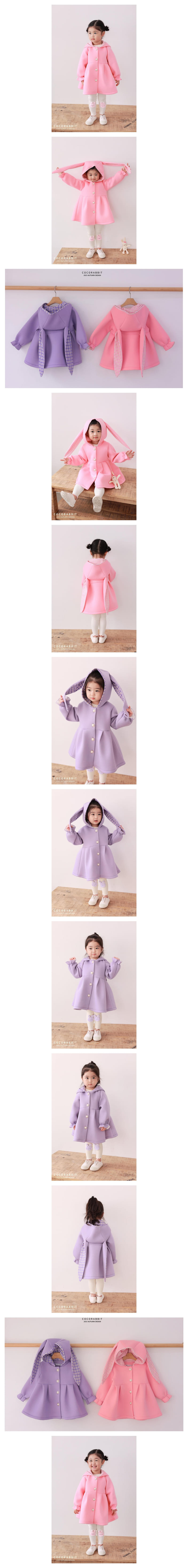Coco Rabbit - Korean Children Fashion - #kidsshorts - Check Jacket