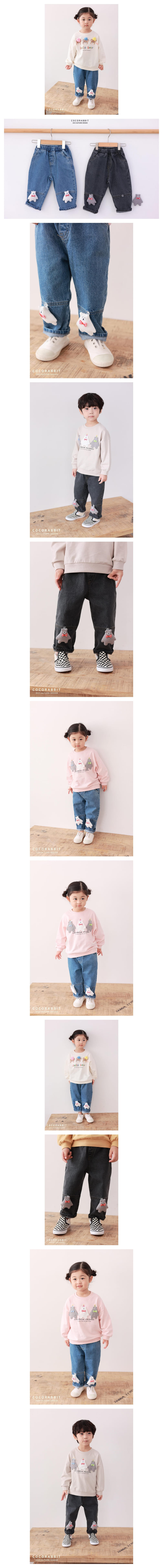 Coco Rabbit - Korean Children Fashion - #kidsstore - Ggoggal Bear Jeans