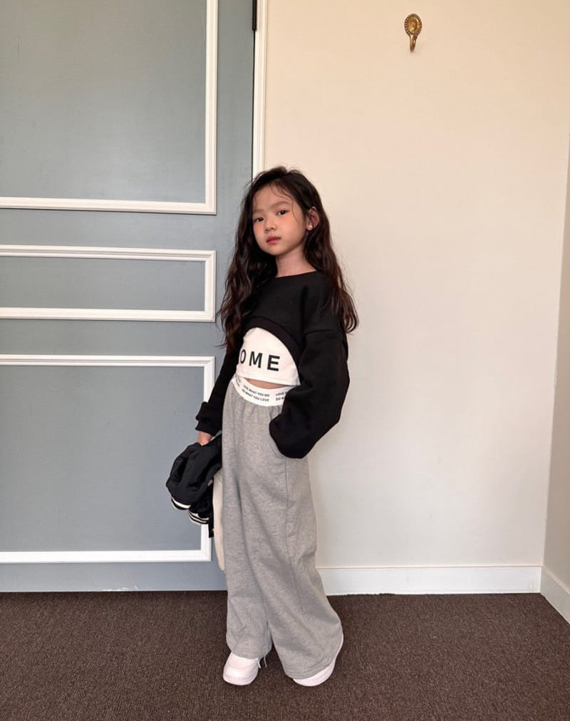Comma - Korean Children Fashion - #childofig - Short Sweatshirt - 3