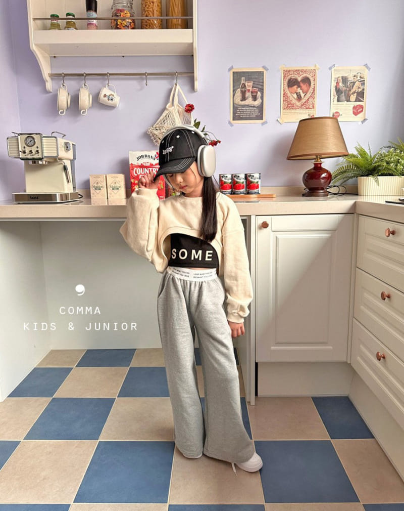 Comma - Korean Children Fashion - #kidsshorts - Short Sweatshirt - 9