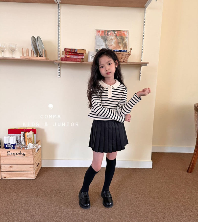 Comma - Korean Children Fashion - #littlefashionista - Wrinkle Skirt - 7