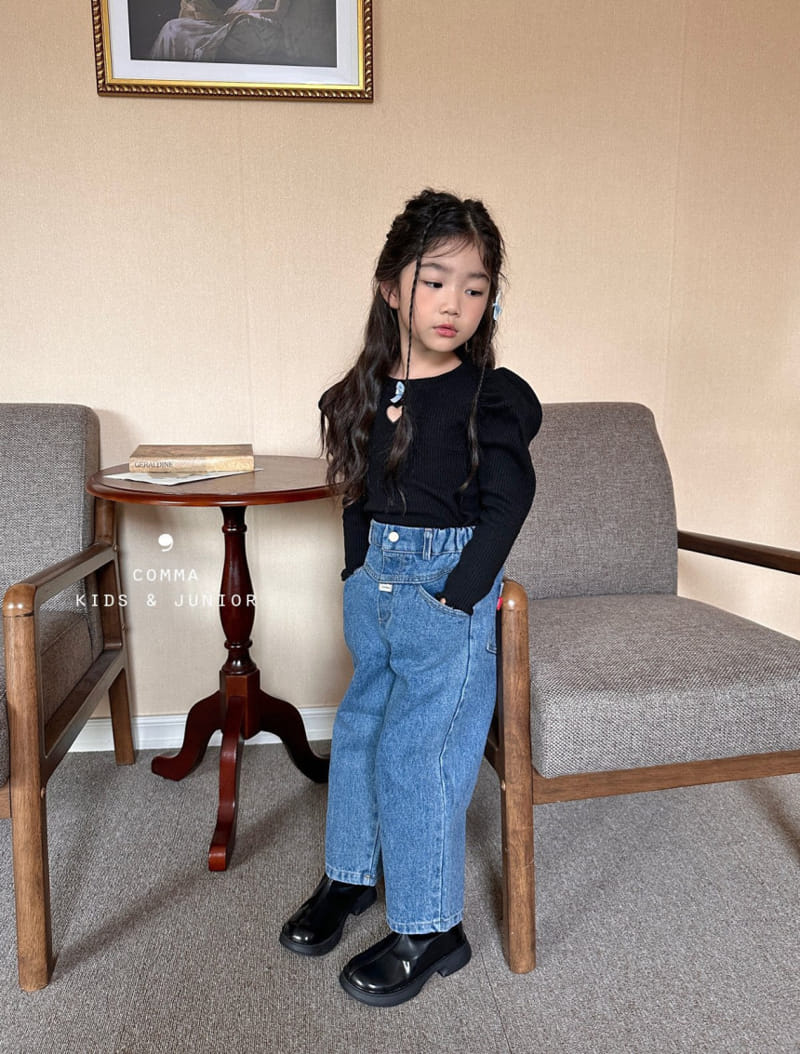 Comma - Korean Children Fashion - #littlefashionista - Puff Pounching Tee - 2