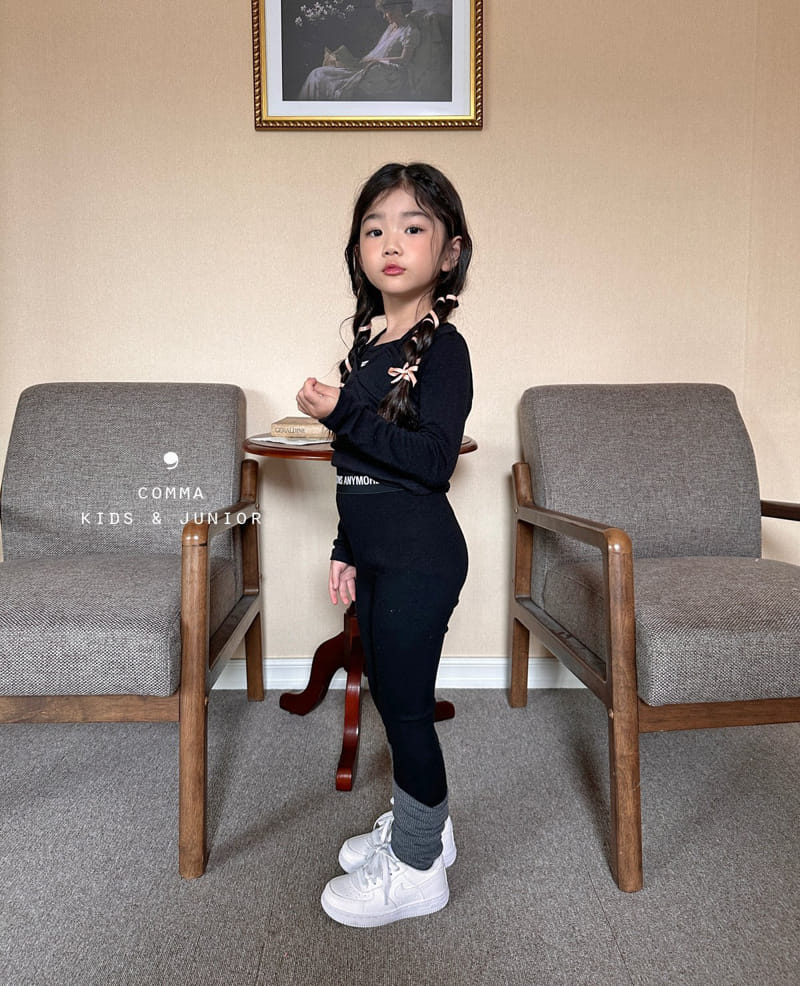 Comma - Korean Children Fashion - #prettylittlegirls - Band Leggings - 2