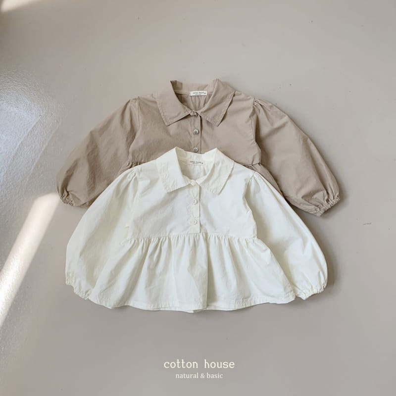 Cotton House - Korean Children Fashion - #discoveringself - Collar Blouse - 8