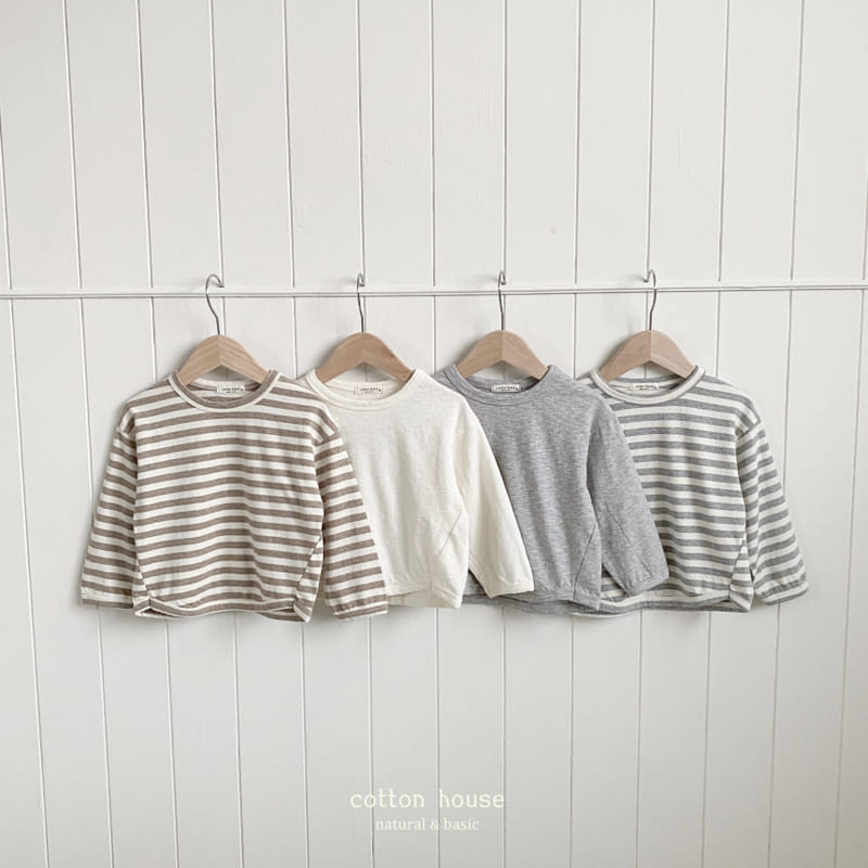 Cotton House - Korean Children Fashion - #discoveringself - Daily Piping Tee