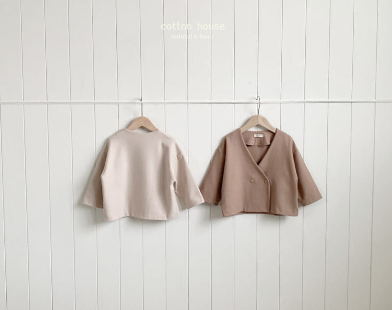 Cotton House - Korean Children Fashion - #kidsshorts - NO Collar Jacket - 5