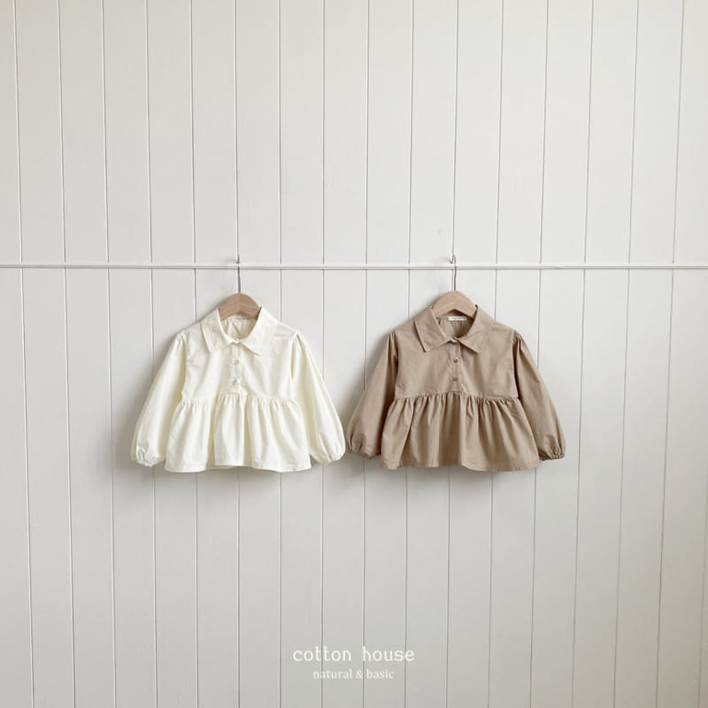 Cotton House - Korean Children Fashion - #prettylittlegirls - Collar Blouse - 3
