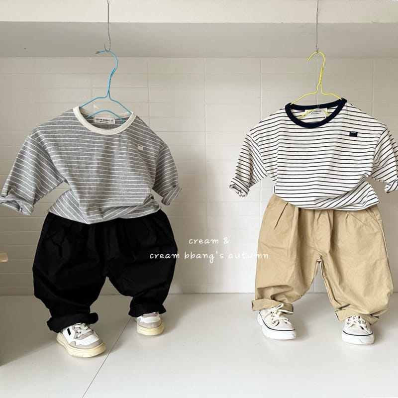 Cream Bbang - Korean Children Fashion - #childofig - Specail Stripes Tee - 9