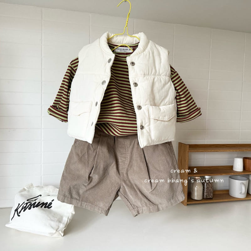 Cream Bbang - Korean Children Fashion - #childrensboutique - Rib Stripes Tee - 9