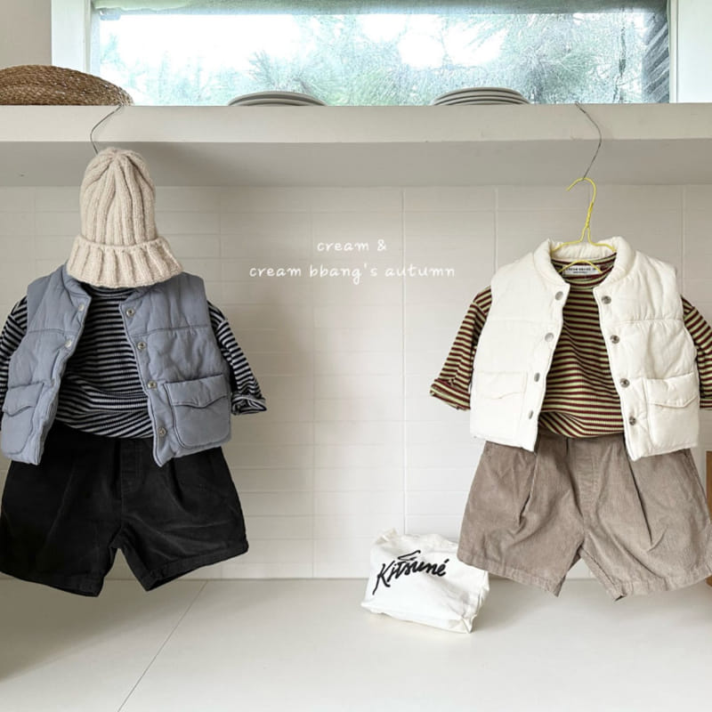 Cream Bbang - Korean Children Fashion - #designkidswear - Rib Stripes Tee - 10