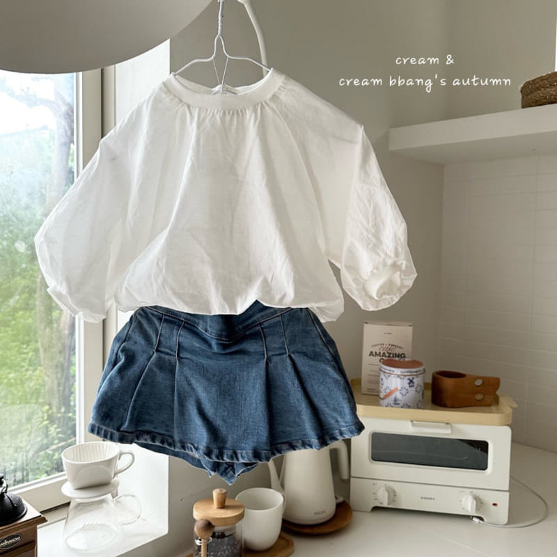 Cream Bbang - Korean Children Fashion - #discoveringself - Denim Wrap Skirt Pants - 9
