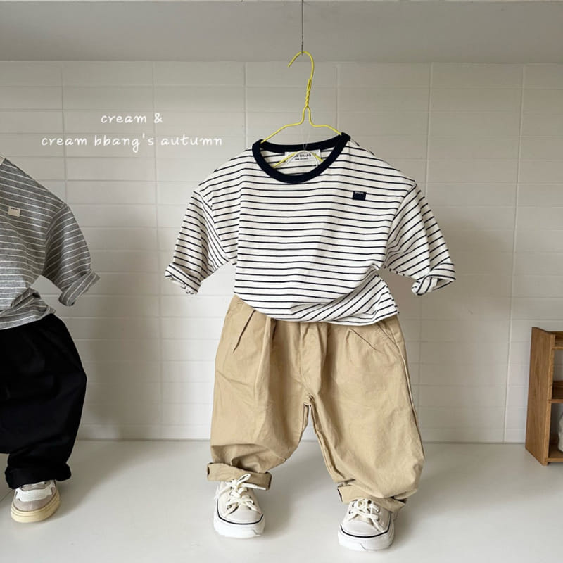 Cream Bbang - Korean Children Fashion - #magicofchildhood - Specail Stripes Tee - 4