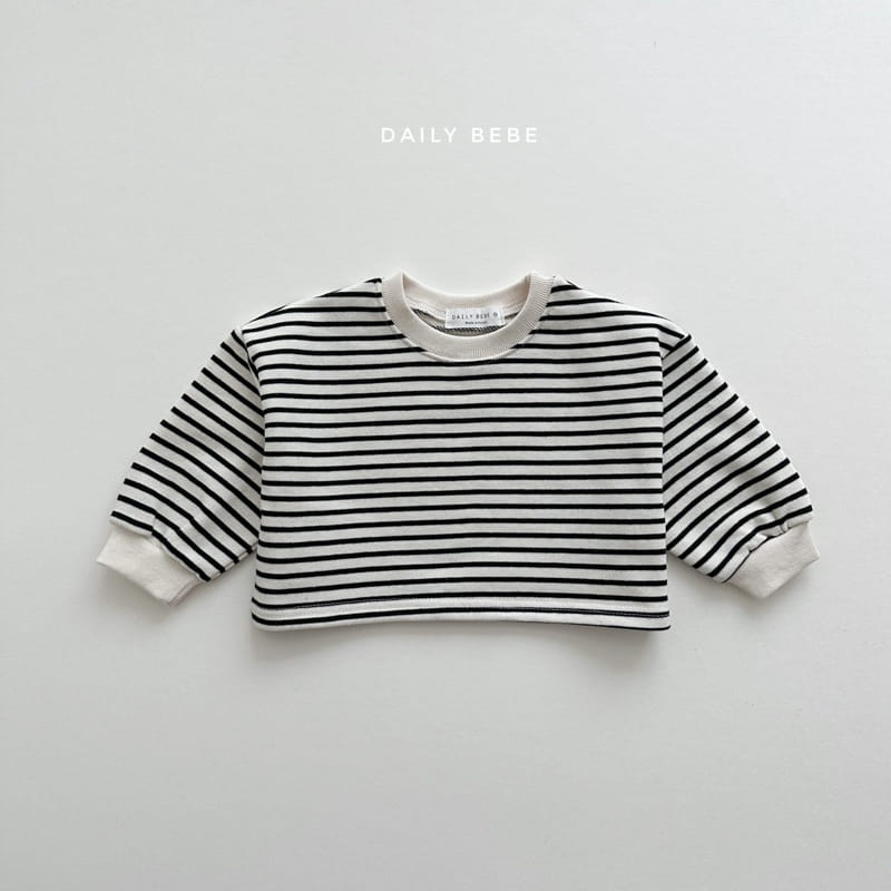 Daily Bebe - Korean Children Fashion - #Kfashion4kids - Pettern Crop Sweatshirt - 8