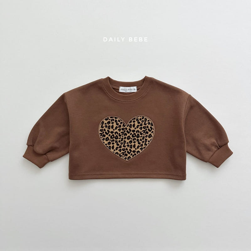 Daily Bebe - Korean Children Fashion - #Kfashion4kids - Heart Crop Sweatshirt - 6