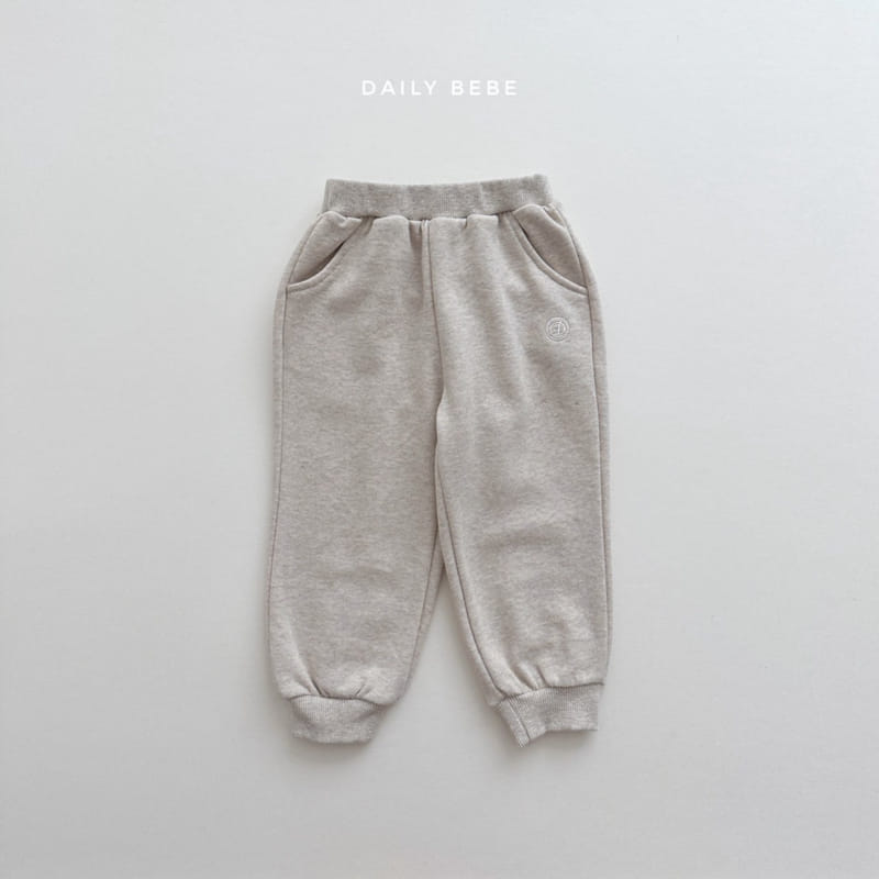 Daily Bebe - Korean Children Fashion - #childofig - D Embrodiery Pants - 5
