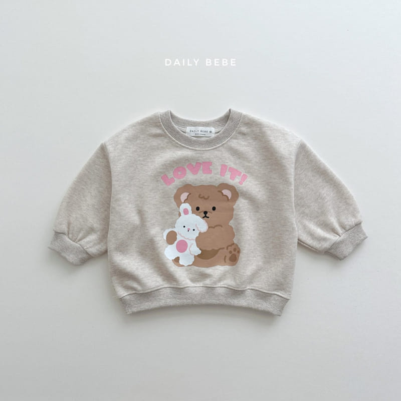 Daily Bebe - Korean Children Fashion - #childofig - Love It Sweatshirt