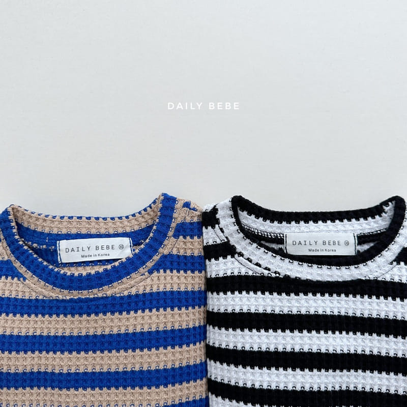 Daily Bebe - Korean Children Fashion - #childrensboutique - Stripes Top Botom Set - 7