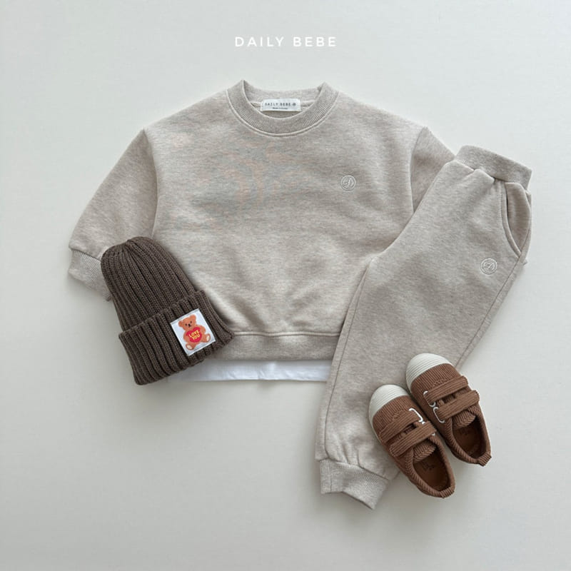 Daily Bebe - Korean Children Fashion - #designkidswear - D Embrodiery Sweatshirt - 6