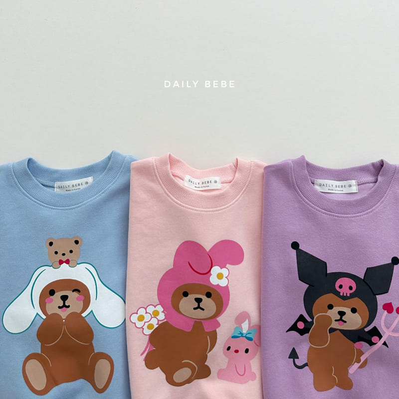 Daily Bebe - Korean Children Fashion - #designkidswear - Bear Rio Top Bottom Set - 7