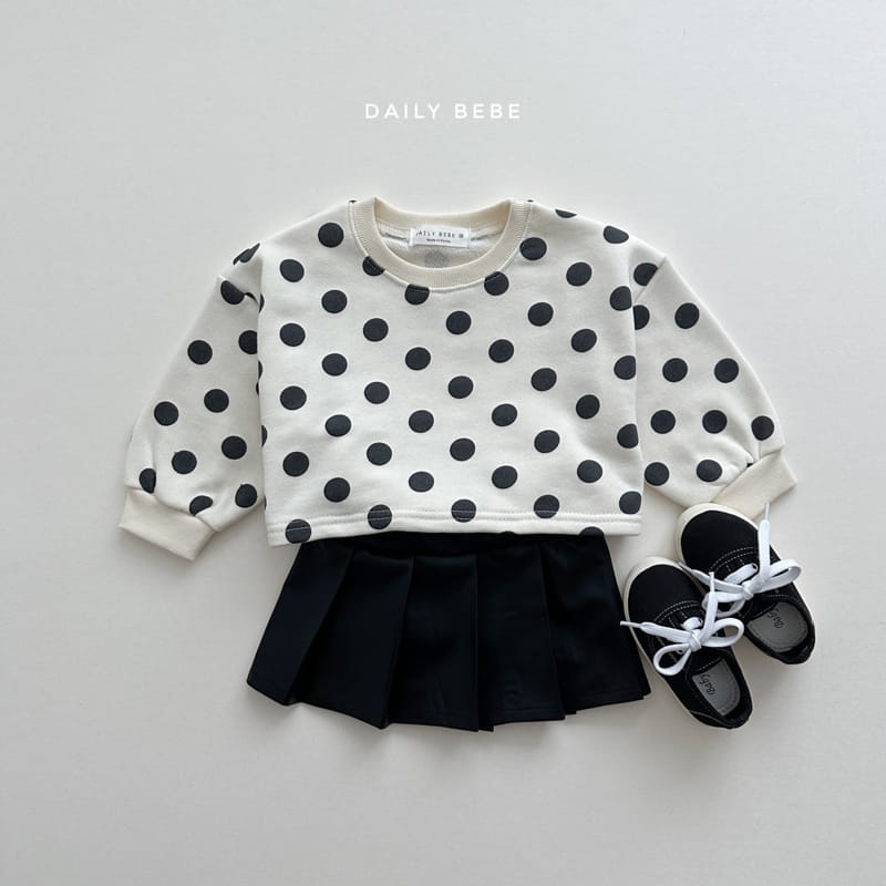 Daily Bebe - Korean Children Fashion - #designkidswear - Pettern Crop Sweatshirt - 2