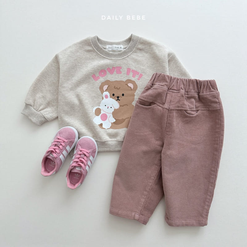 Daily Bebe - Korean Children Fashion - #discoveringself - Love It Sweatshirt - 5