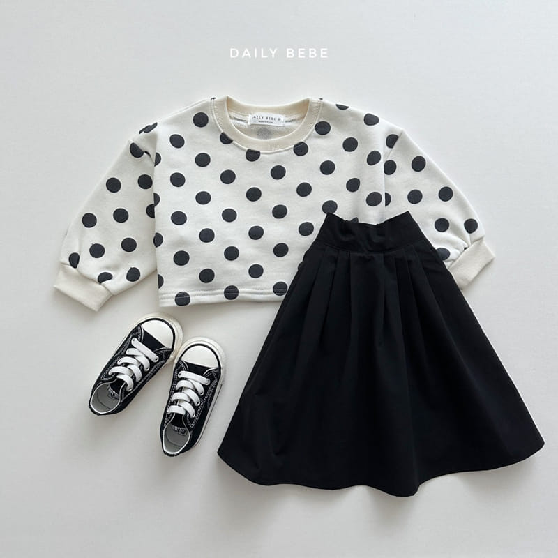 Daily Bebe - Korean Children Fashion - #discoveringself - Pettern Crop Sweatshirt - 3