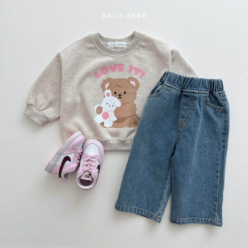 Daily Bebe - Korean Children Fashion - #fashionkids - Love It Sweatshirt - 6