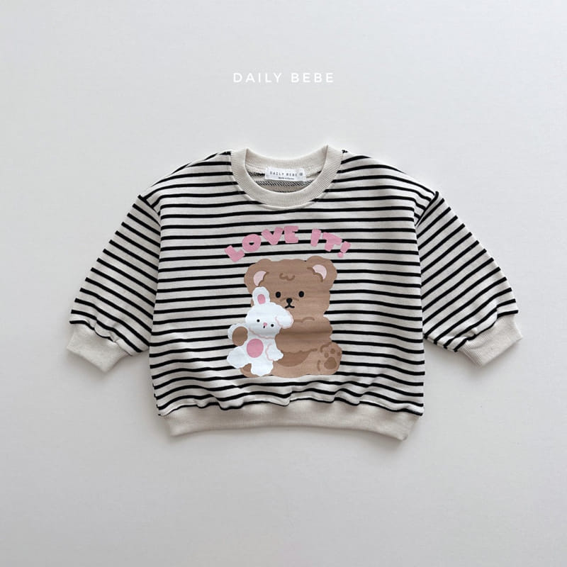 Daily Bebe - Korean Children Fashion - #kidsshorts - Love It Sweatshirt - 7