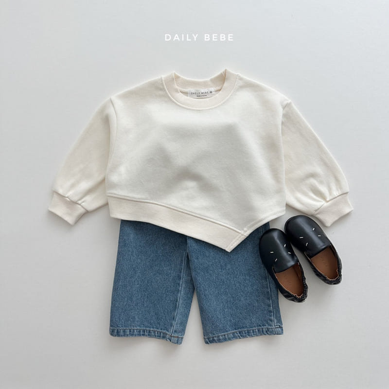 Daily Bebe - Korean Children Fashion - #kidsshorts - Unbal Sweatshirt - 6