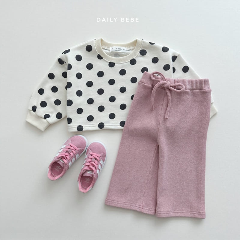 Daily Bebe - Korean Children Fashion - #kidsshorts - Pettern Crop Sweatshirt - 5