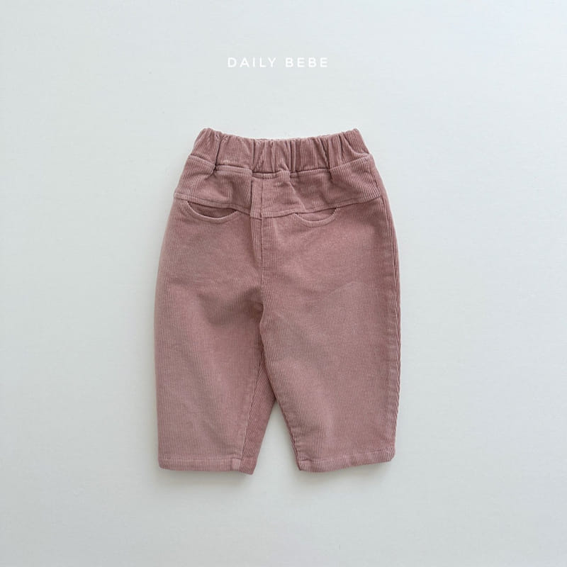 Daily Bebe - Korean Children Fashion - #kidsstore - Pocket Rib Pants - 8