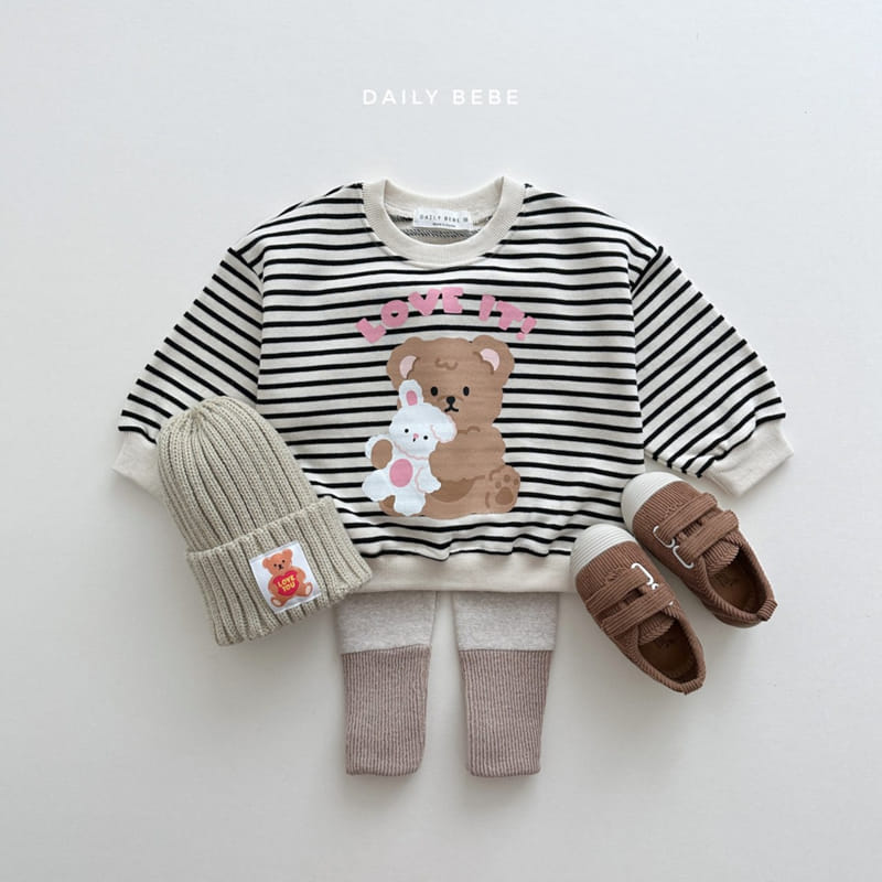 Daily Bebe - Korean Children Fashion - #kidsstore - Love It Sweatshirt - 8