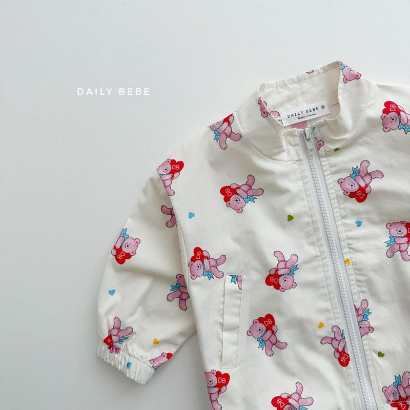Daily Bebe - Korean Children Fashion - #kidsstore - Pettern Windbreaker - 3