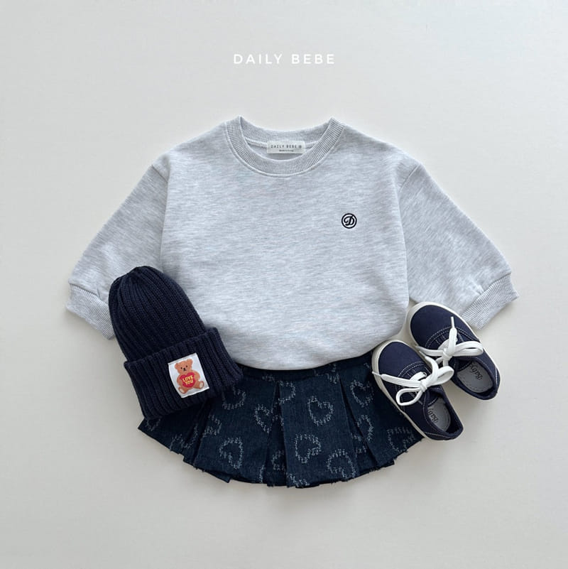 Daily Bebe - Korean Children Fashion - #kidzfashiontrend - D Embrodiery Sweatshirt - 11