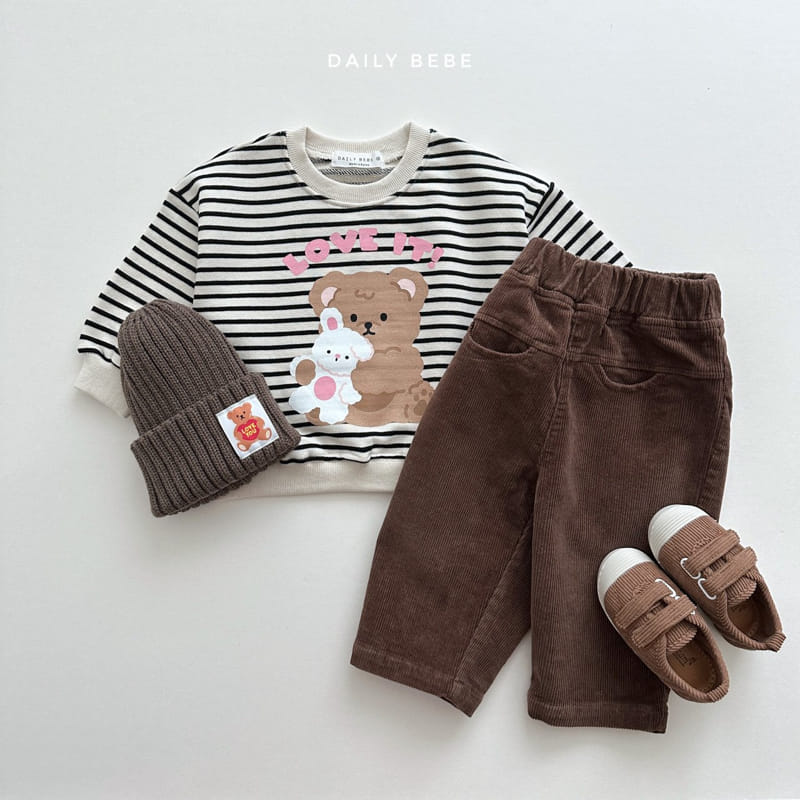 Daily Bebe - Korean Children Fashion - #kidzfashiontrend - Love It Sweatshirt - 9