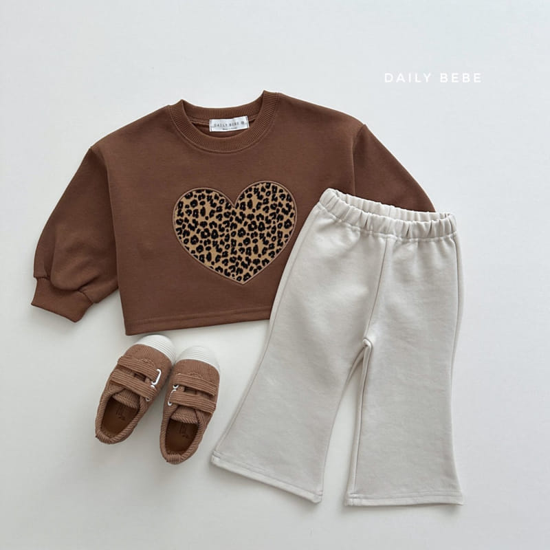 Daily Bebe - Korean Children Fashion - #littlefashionista - Heart Crop Sweatshirt - 7