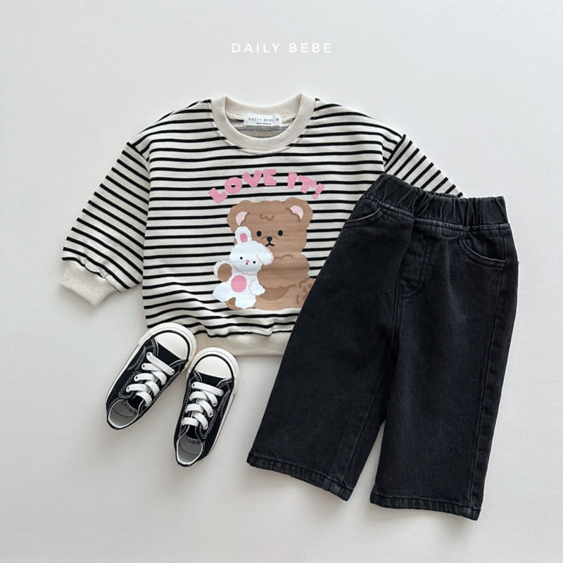 Daily Bebe - Korean Children Fashion - #magicofchildhood - Love It Sweatshirt - 12