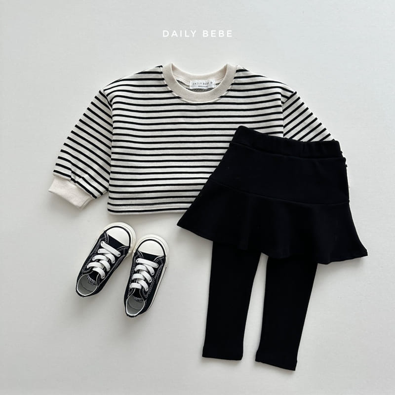 Daily Bebe - Korean Children Fashion - #prettylittlegirls - Pettern Crop Sweatshirt - 12