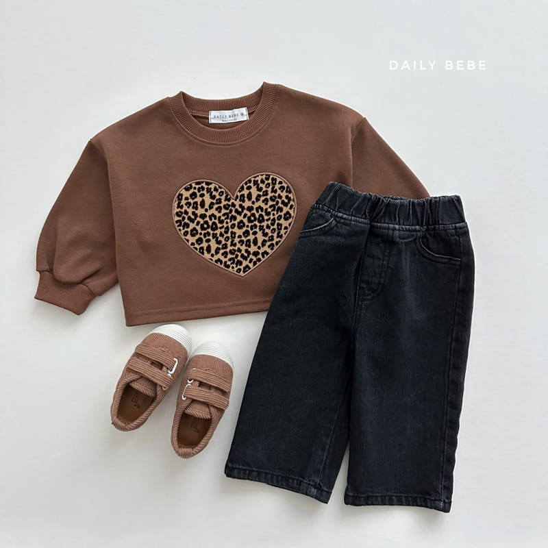 Daily Bebe - Korean Children Fashion - #todddlerfashion - Heart Crop Sweatshirt - 11