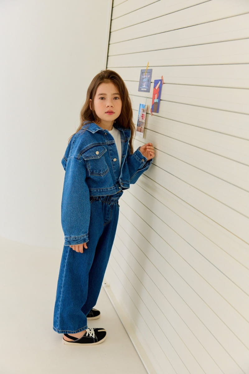 Dore Dore - Korean Children Fashion - #discoveringself - Famous Crop Denim Jacket - 11