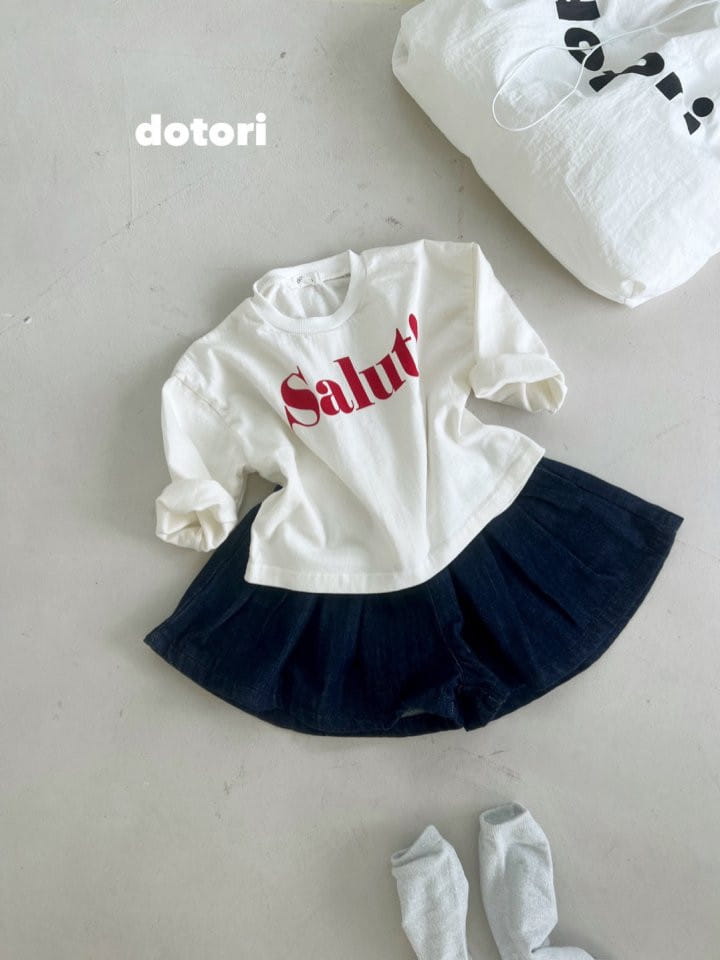 Dotori - Korean Children Fashion - #toddlerclothing - Salut Crop Tee - 5