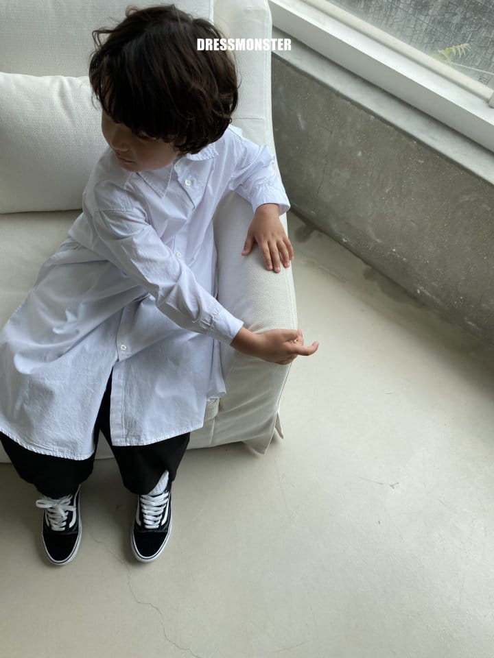 Dress Monster - Korean Children Fashion - #stylishchildhood - Open Long Shirt - 9