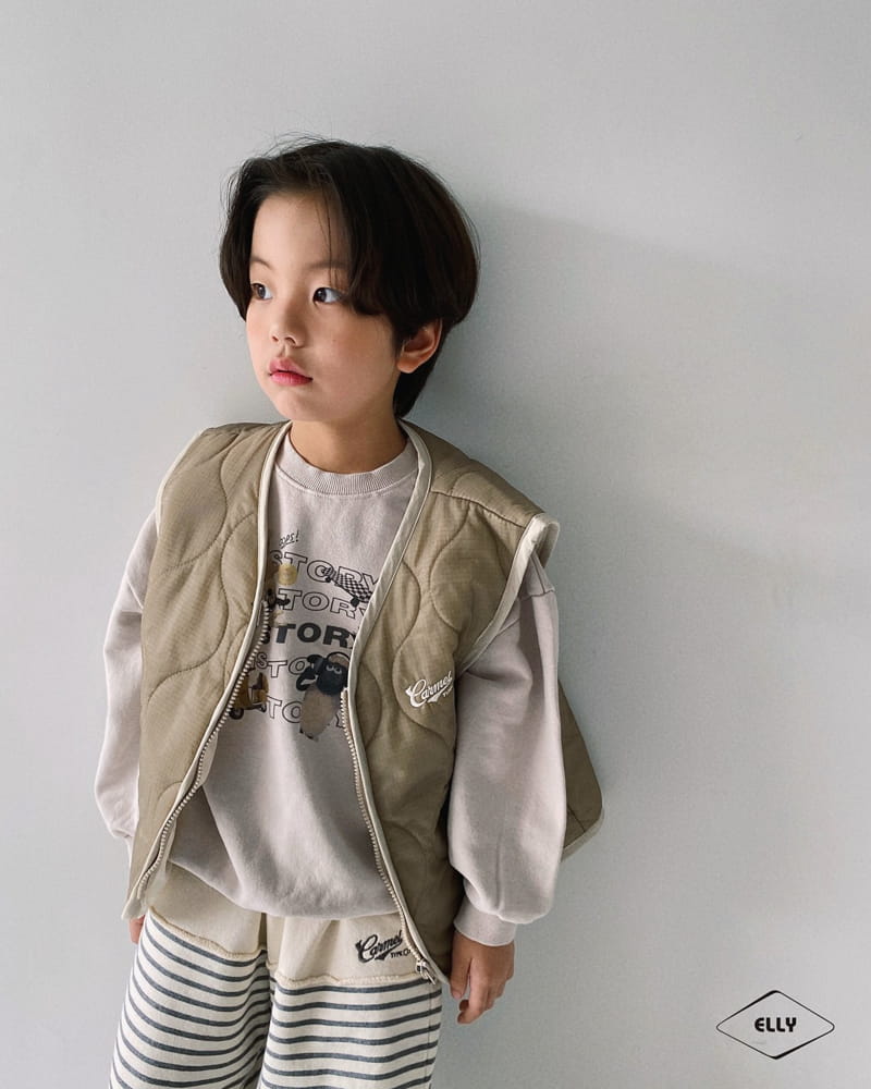 Ellymolly - Korean Children Fashion - #childofig - Camel Quilting Vest - 6