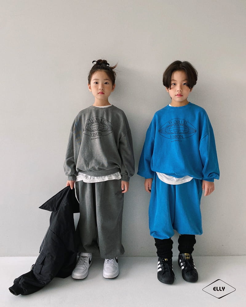 Ellymolly - Korean Children Fashion - #designkidswear - World Dyeing Sweatshirt - 3