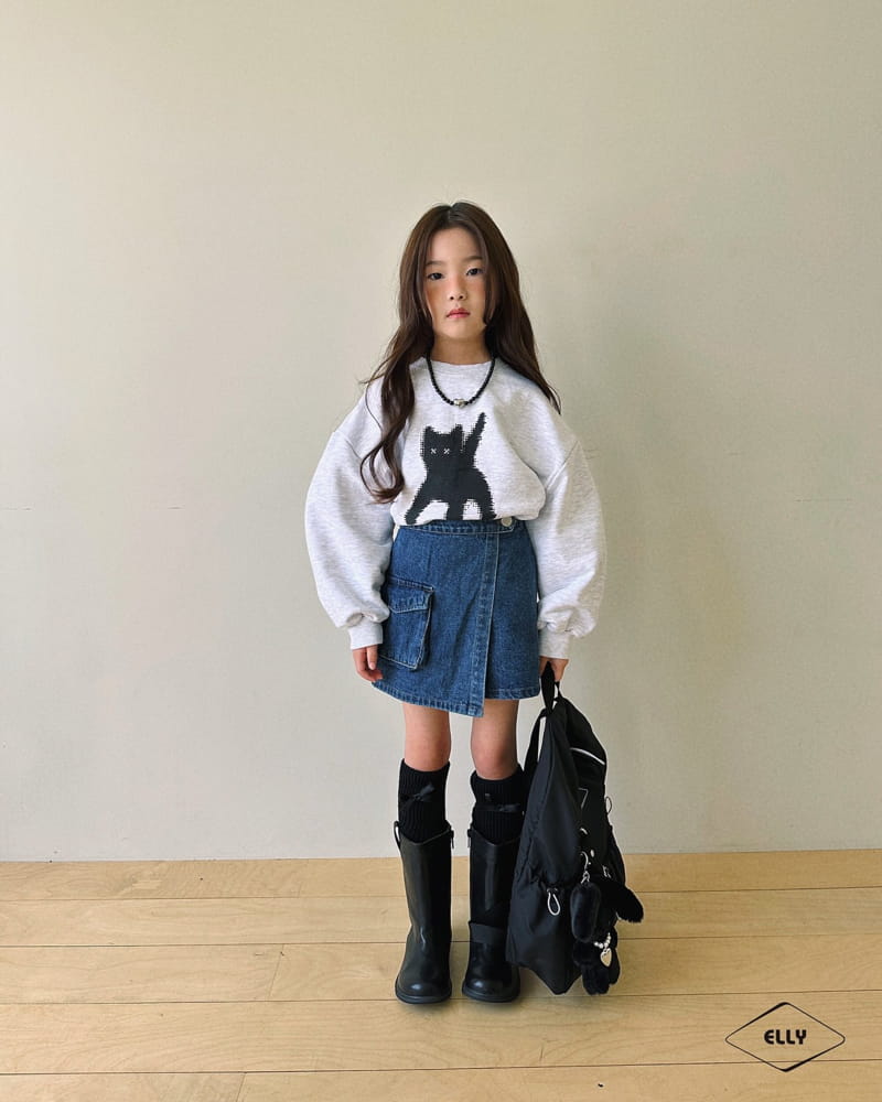 Ellymolly - Korean Children Fashion - #discoveringself - Kitty Sweatshirt - 6