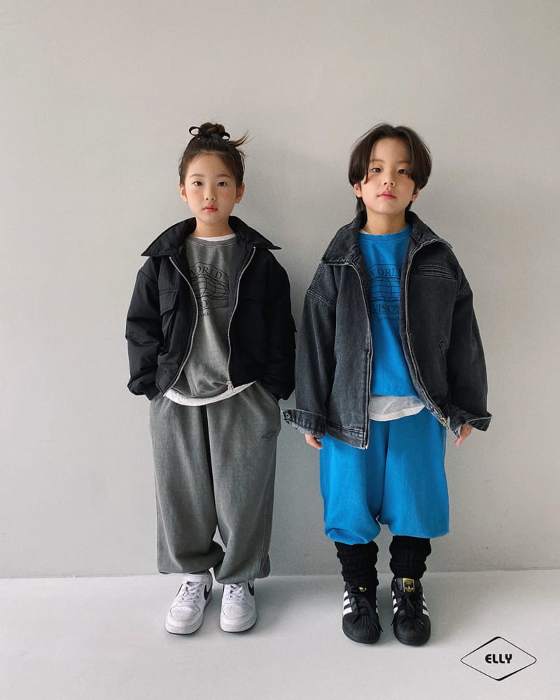 Ellymolly - Korean Children Fashion - #designkidswear - World Dyeing Sweatshirt - 4